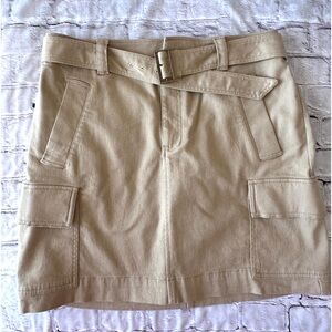 Loft Beige Cargo Skirt
